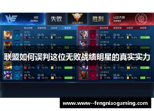 联盟如何误判这位无败战绩明星的真实实力